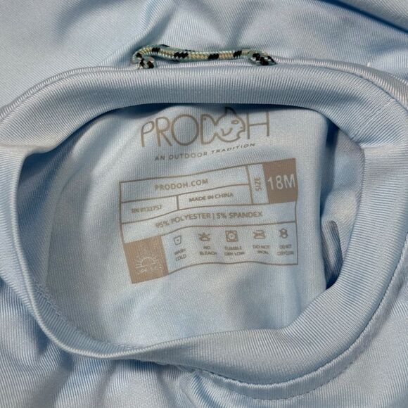 Prodoh Infant Light Blue Nautical American Flag Short Sleeve Tee - Picture 4 of 5